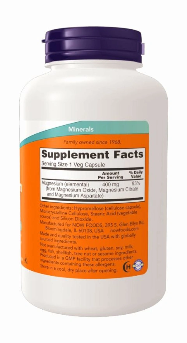 Magnesium Caps 400 mg  - 180 Veg Capsules