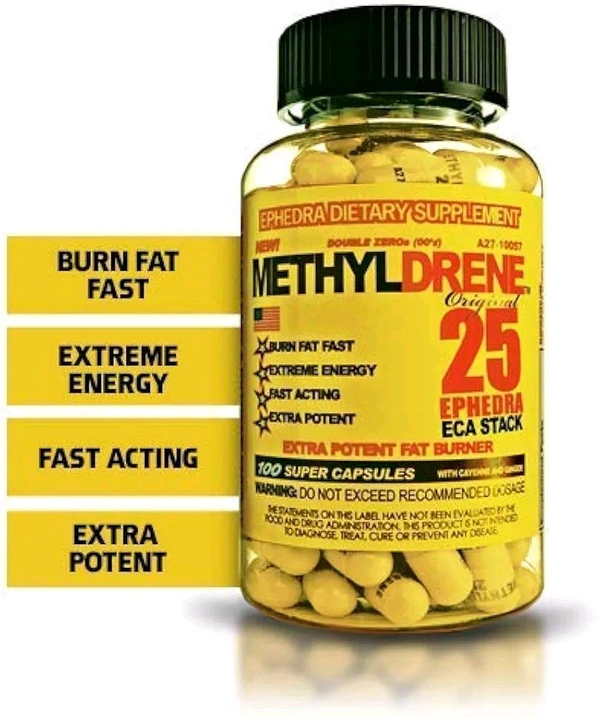 Cloma Pharma Classic Nutrition Methyldrene 25 Fat Burner, - 100 Capsules