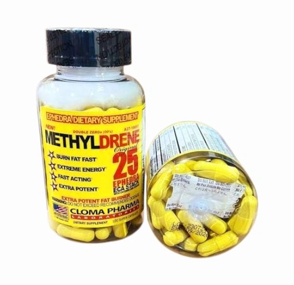 Cloma Pharma Classic Nutrition Methyldrene 25 Fat Burner, - 100 Capsules
