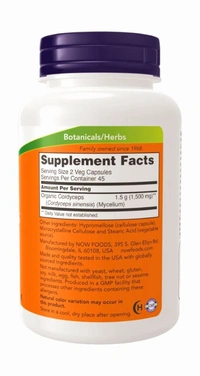 Cordyceps 750 mg  - 90 Veg Capsules