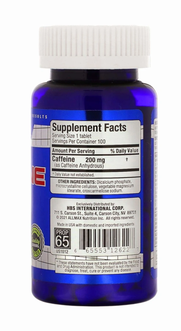 ALLMAX
Essentials, Caffeine, 200 mg,  - 100 Tablets