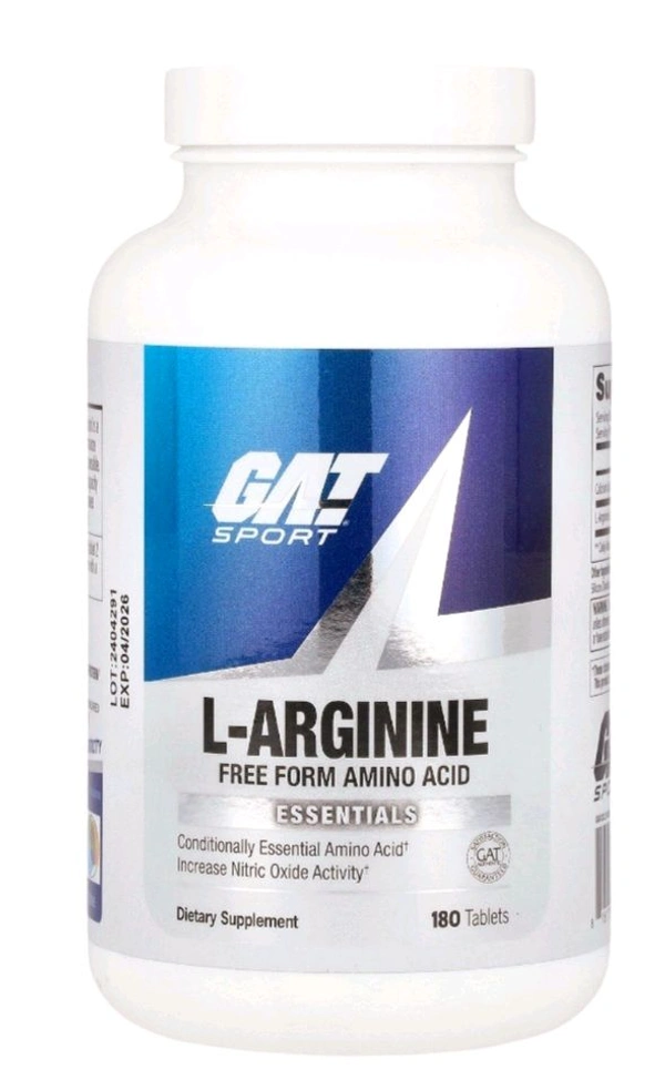 GAT
L-Arginine,  - 180 Tablets