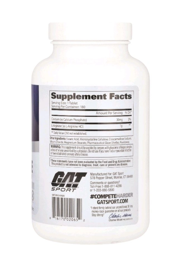 GAT
L-Arginine,  - 180 Tablets