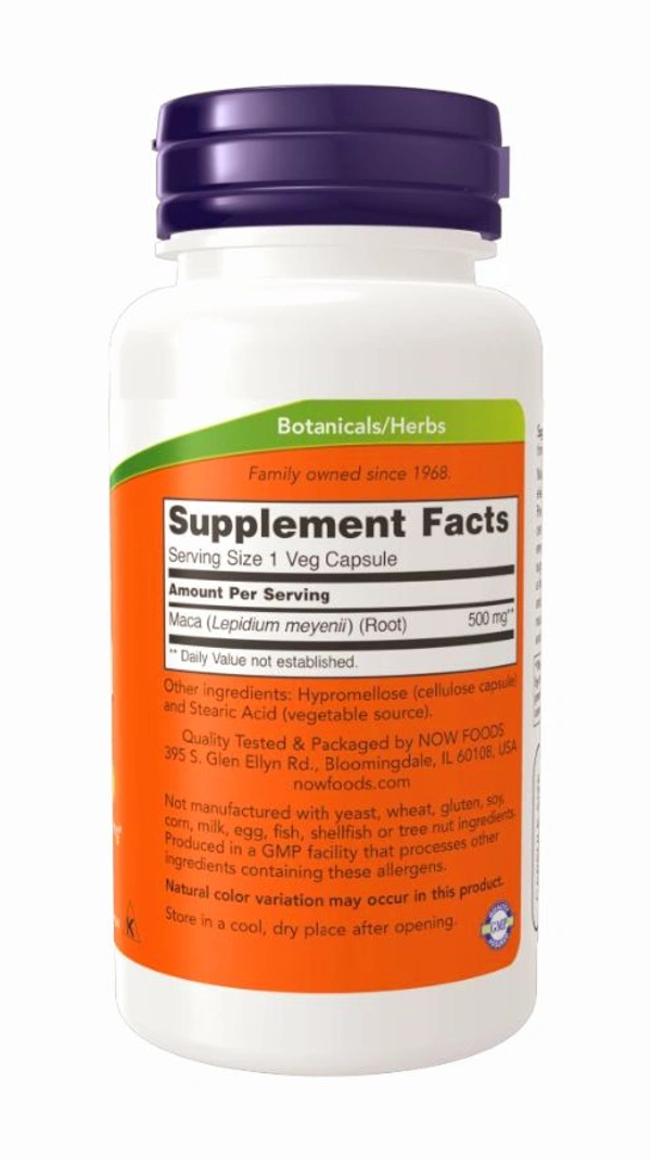 Now Maca 500 mg  - 100 Veg Capsules