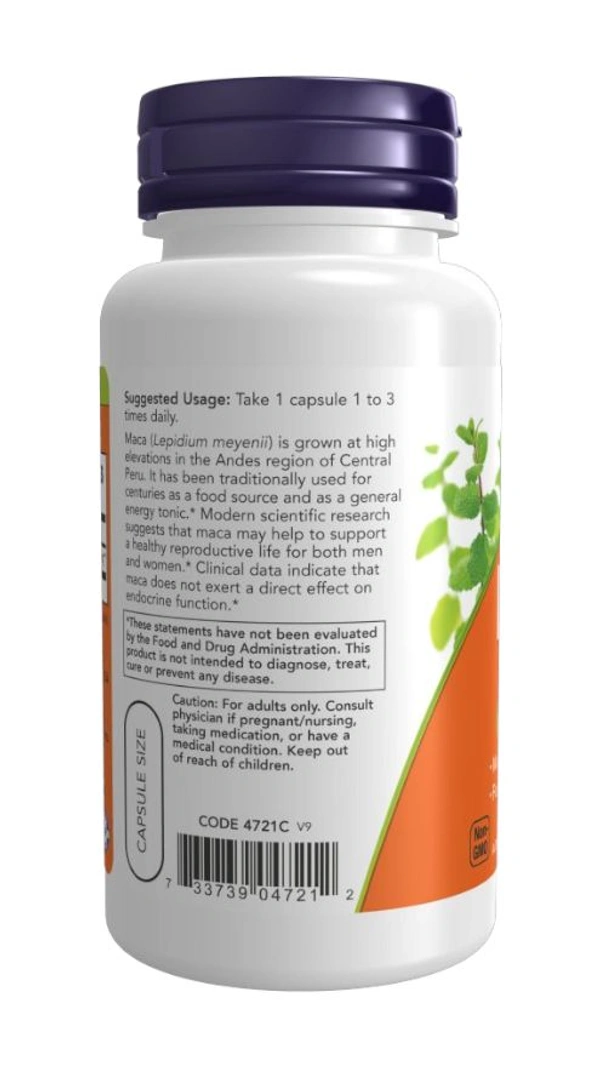 Now Maca 500 mg  - 100 Veg Capsules