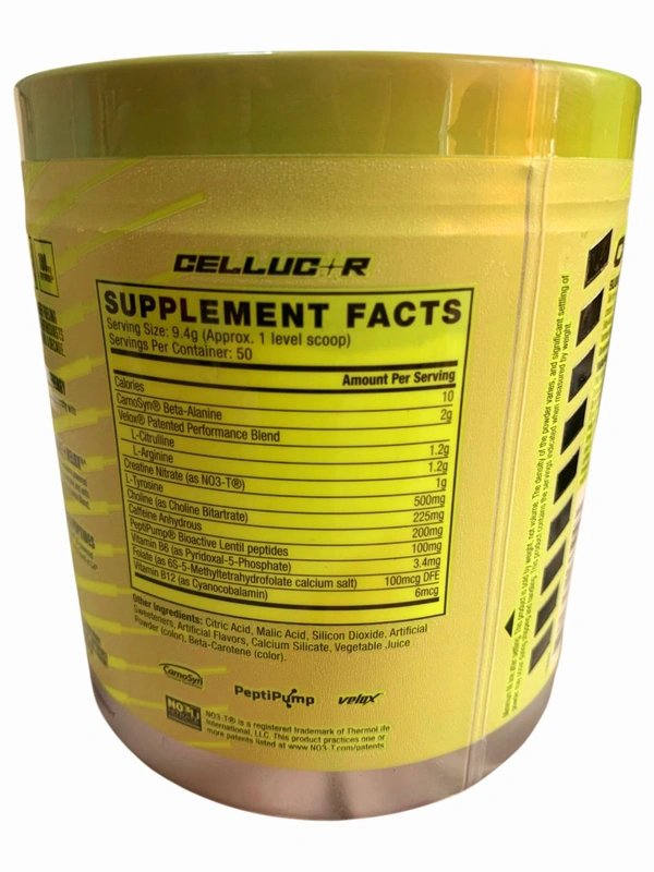 Cellucor C4 Original Pre-Workout *New
Formula* 50 Serv - International - 470g (16.6oz), WATERMELON