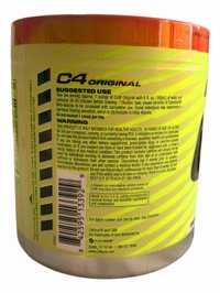 Cellucor C4 Original Pre-Workout *New
Formula* 50 Serv - International - 475g (16.8oz), FRUIT PUNCH