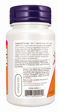 MK-7 Vitamin K-2, Extra Strength 300 mcg  - 60 Veg Capsules