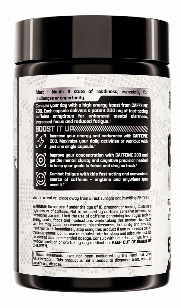 Nutrex Research Caffeine 200mg, - 60 Capsules