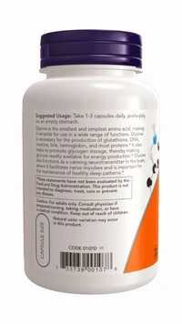 Now Glycine 1000 mg  - 100 Veg Capsules
