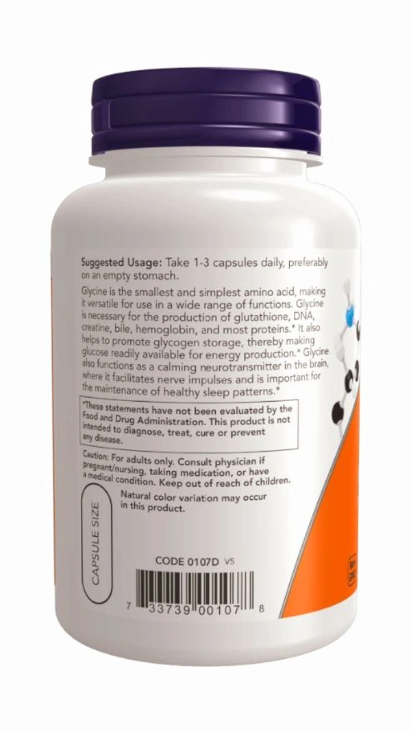 Now Glycine 1000 mg  - 100 Veg Capsules