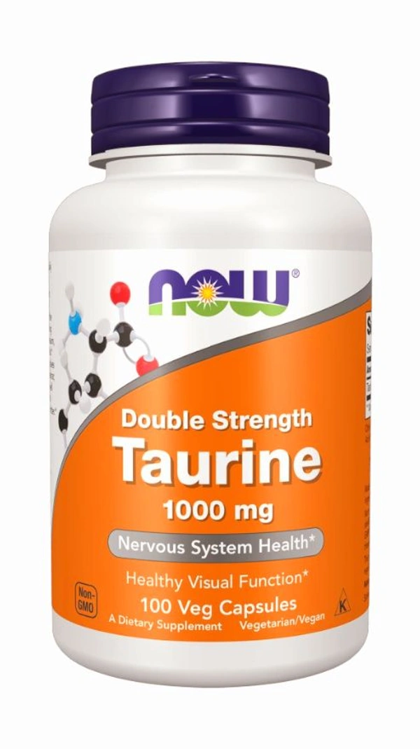Now Taurine, Double Strength 1000 mg  - 100 Veg Capsules