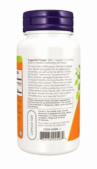 Now Astragalus Extract 500mg  - 90 Veg Capsules
