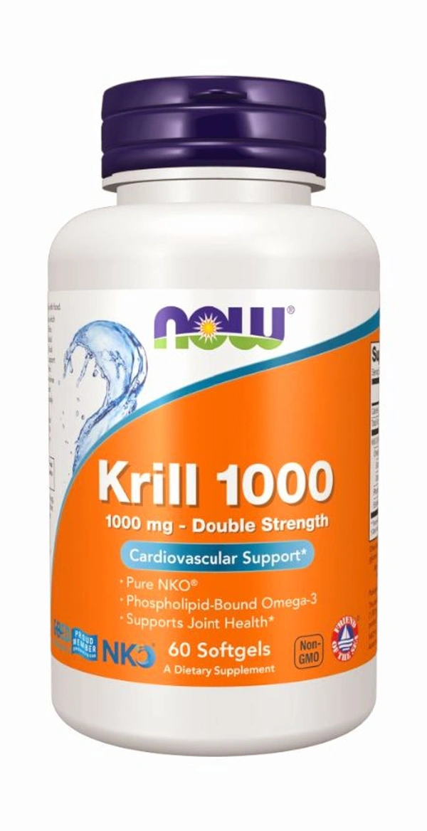 Now Krill 1000, Double Strength 1000 mg  - 60 Softgels