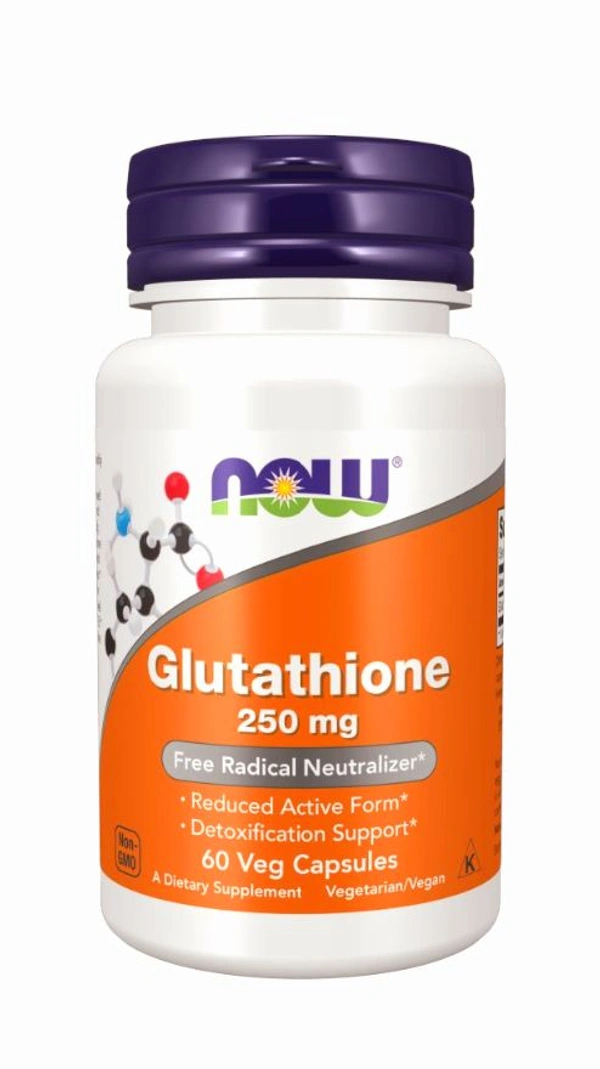 Now Glutathione 250 mg  - 60 Veg Capsules