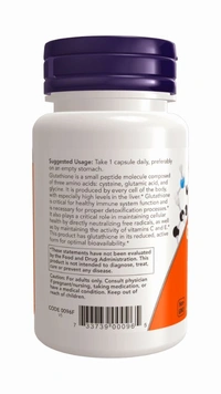 Now Glutathione 250 mg  - 60 Veg Capsules