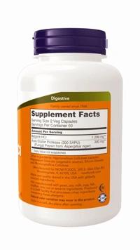 Now Betaine HCl 648 mg  - 120 Veg Capsules