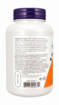Now L-Arginine, Double Strength 1000 mg  - 120 Tablets