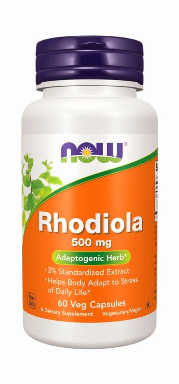 Now Now Rhodiola 500 mg  - 60 Veg Capsules