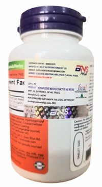 Now Horny Goat Weed Extract 750 mg  - 90 Tablets