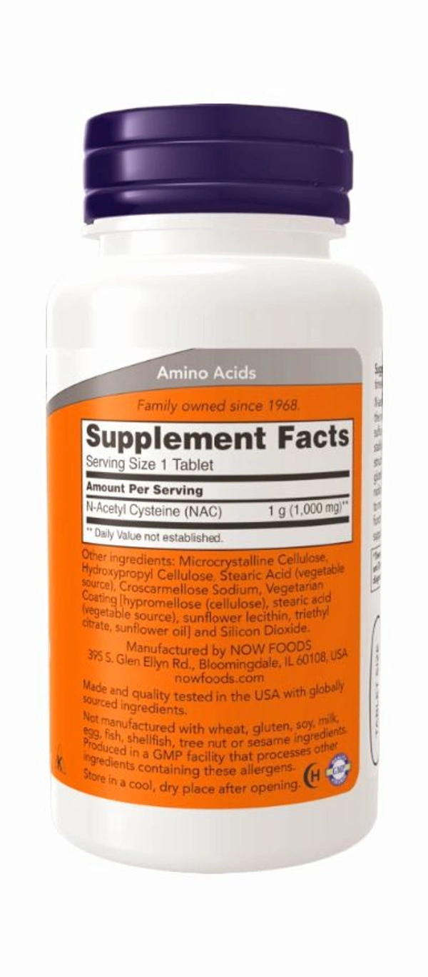 Now NAC-1000 mg  - 120 Tablets