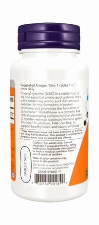 Now NAC-1000 mg  - 120 Tablets