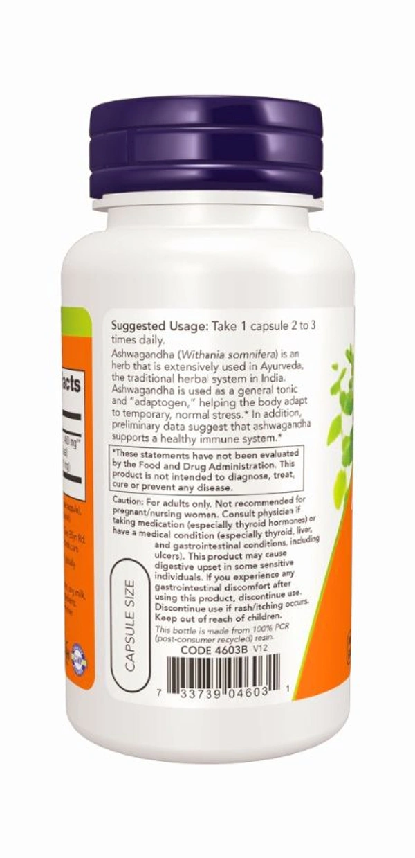 Now Ashwagandha 450 mg  - 90 Veg Capsules