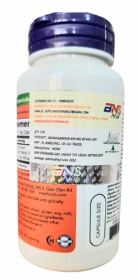 Now Ashwagandha 450 mg  - 90 Veg Capsules