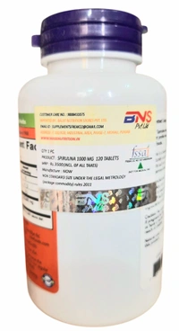 Now Spirulina, Double Strength, Organic 1000 mg  - 120 Tablets