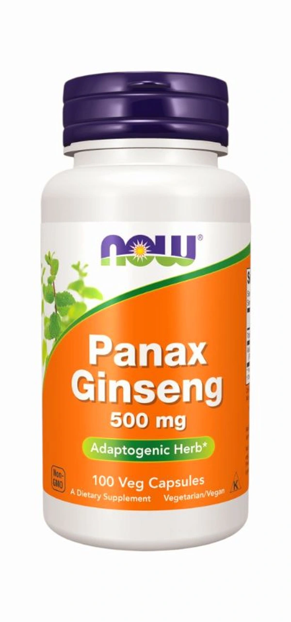 Now Panax Ginseng 500 mg  - 100 Veg Capsules