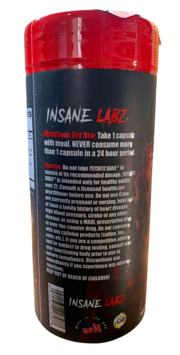 Insane Labz Psychotic Diablo - 60 Capsules