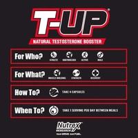 T-UP NATURAL TESTOSTERONE BOOSTER  - 120 CAPSULES