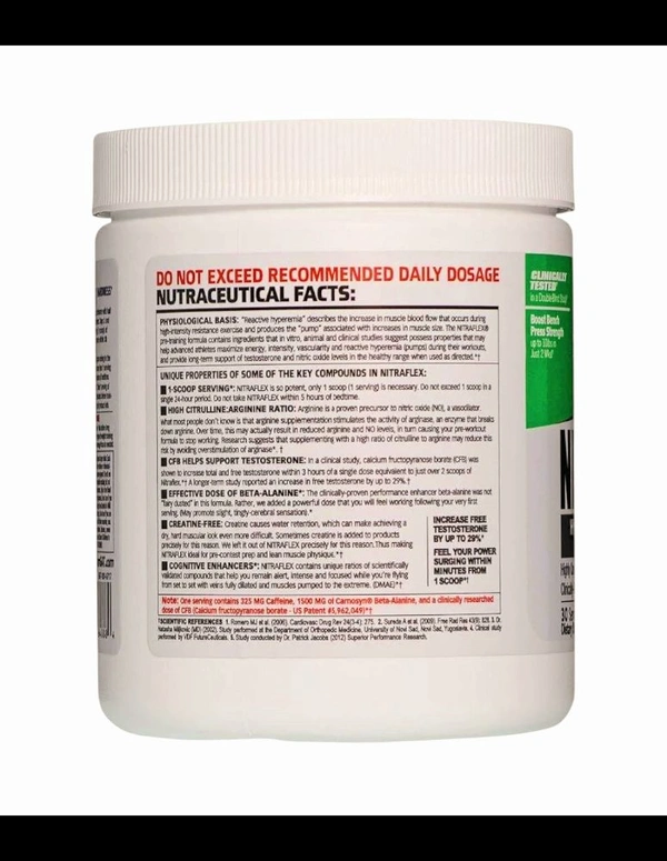 GAT Sport Nitraflex Powder Green Apple  - 300g