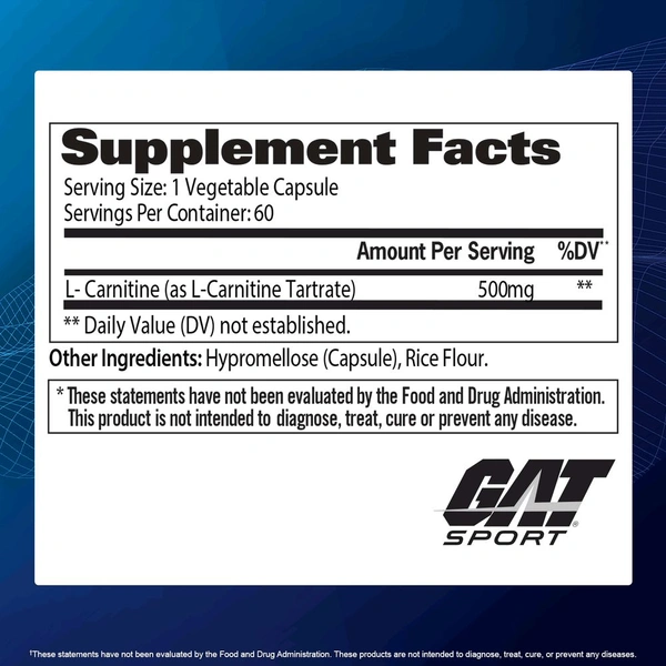 GAT Sport L-Carnitine  - 60CAPS