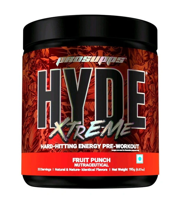 ProSupps Hyde Xtreme, Hard-Hitting Energy Pre Workout - (195 g), Fruit Punch