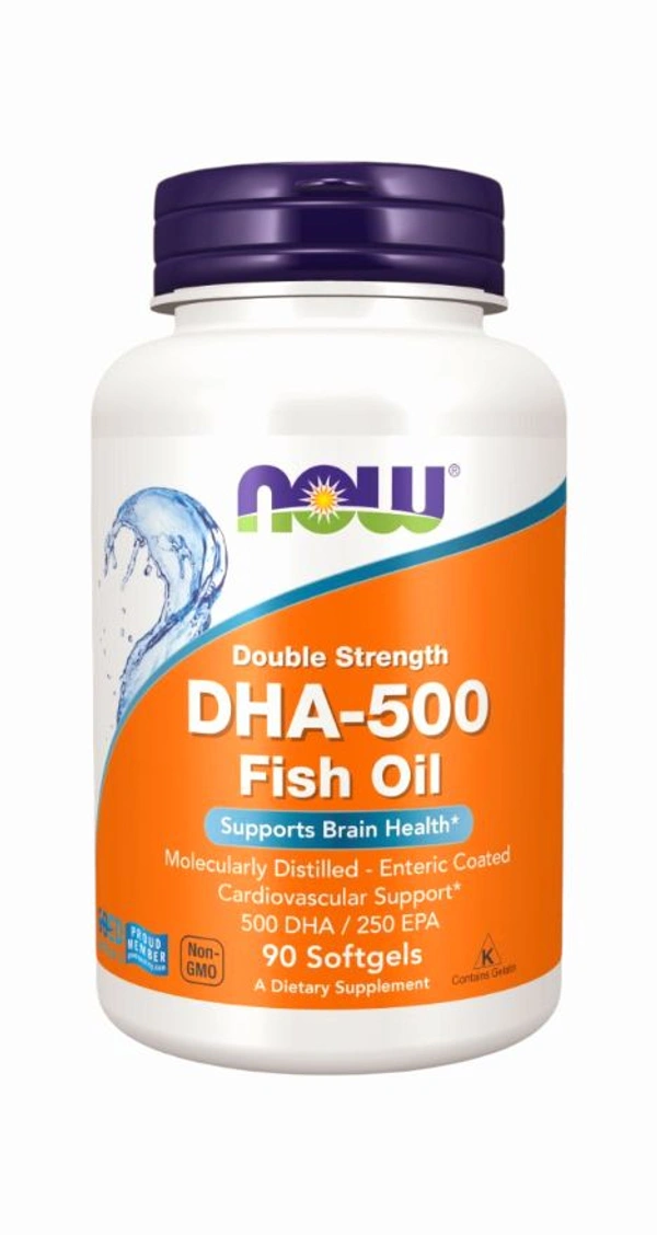 DHA-500 Fish Oil, Double Strength  - 90 Softgels