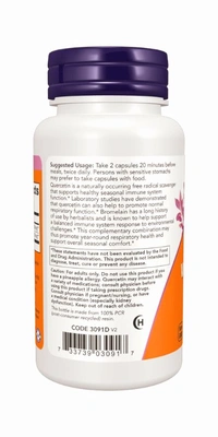 Quercetin With Bromelain  - 120 Veg Capsules