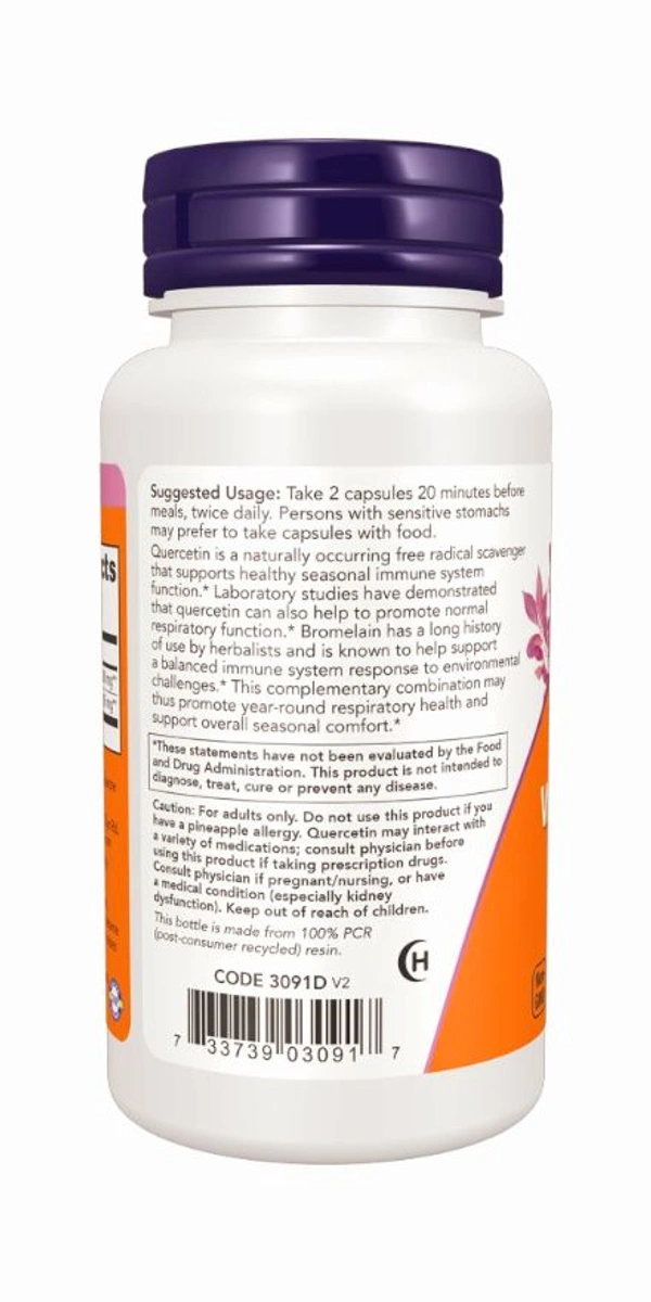 Quercetin With Bromelain  - 120 Veg Capsules