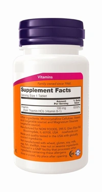 Now Vitamin B-1 100 mg  - 100 Tablets