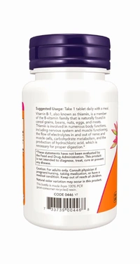 Now Vitamin B-1 100 mg  - 100 Tablets