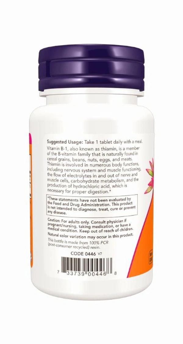 Now Vitamin B-1 100 mg  - 100 Tablets