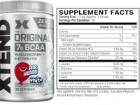 XTEND Original BCAA Powder Airheads Candy Flavor, 7g BCAA and 2.5g L-G - 405g, White Mystery