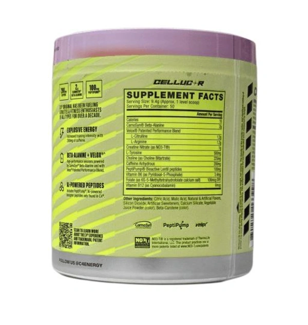 Cellular C4 Cellucor C4 Original Pre-workout 50 Servings - Watermelon, 470g