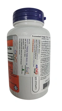 Now L-Tyrosine 750 mg, Extra Strength  - 90 Veg Capsules