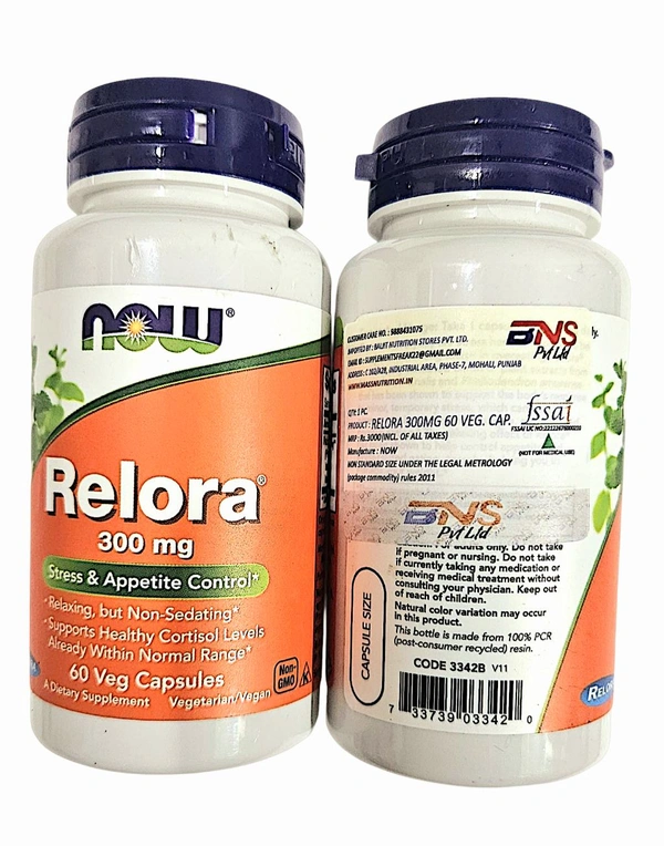 Now Relora 300 mg Veg Capsules - 60 Veg Capsules