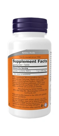 Now NAC 1000 mg  - 60 Tablets