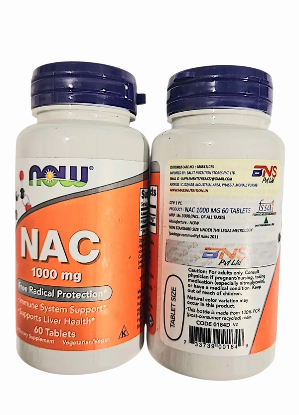 Now NAC 1000 mg  - 60 Tablets
