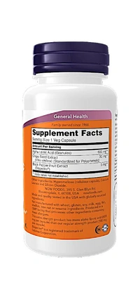Now Alpha Lipoic Acid, Extra Strength 600 mg  - 120 Veg Capsules
