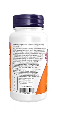 Now Alpha Lipoic Acid, Extra Strength 600 mg  - 120 Veg Capsules