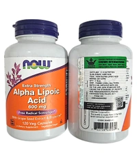 Now Alpha Lipoic Acid, Extra Strength 600 mg  - 120 Veg Capsules